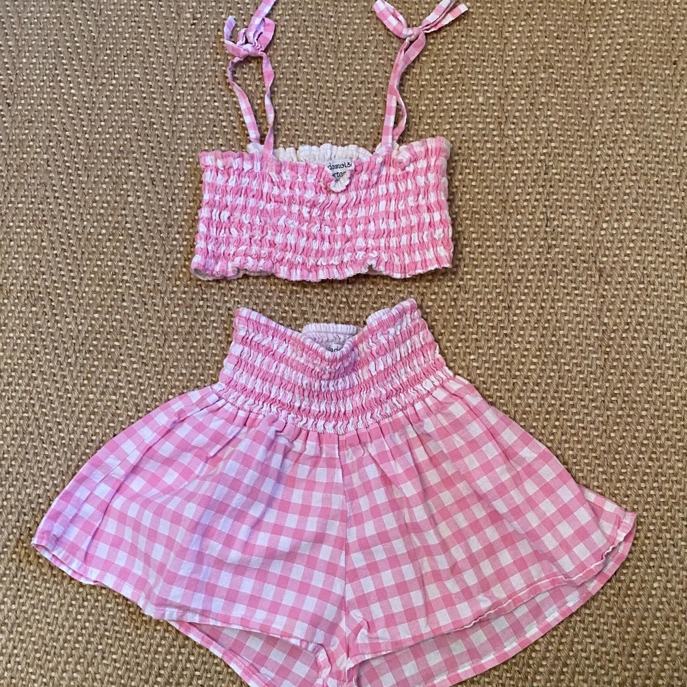 MADEMOISELLE HORTENSE - ST. BARTHS - GIRLS TWO-PIECE BEACH SET - SIZE 8 - 10